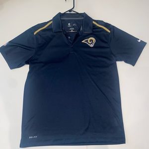 Los Angeles Rams Nike Dryfit Collared Shirt